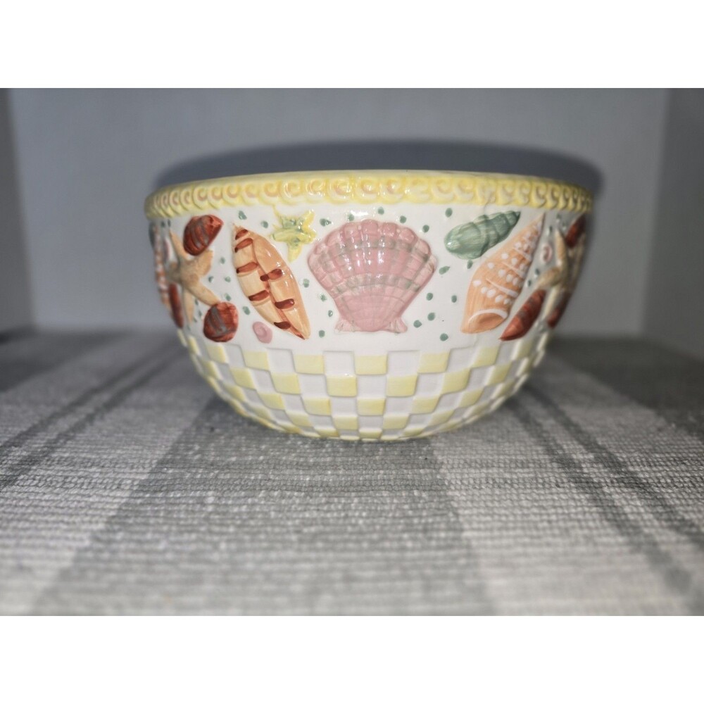 Temptations by Tara Summer Shells 3 QT round mixing and serving bowl